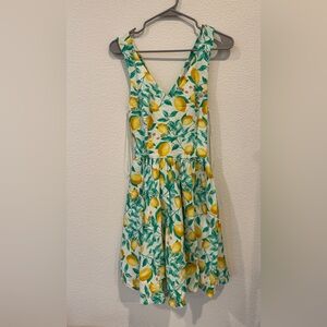 Elle lemon mini dress